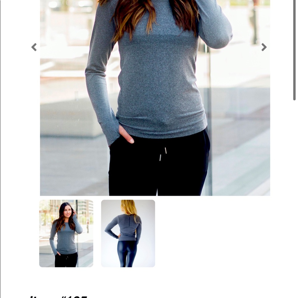 Zyia heather performance long sleeve T
